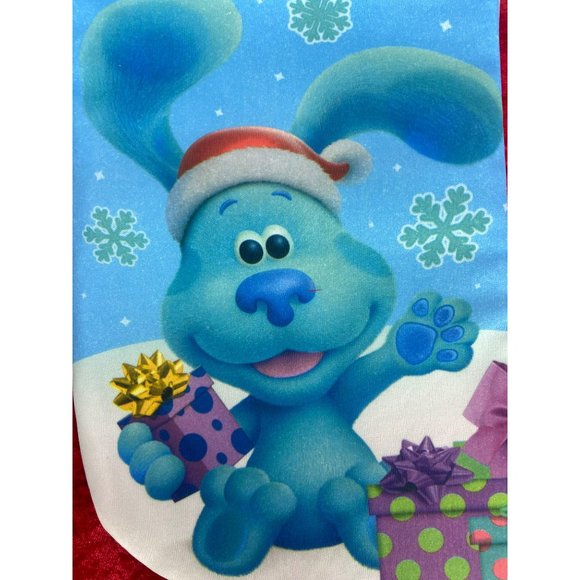 Blues‎ Clues Nickelodeon Blue Puppy Dog Christmas Holiday Stocking - Picture 4 of 5